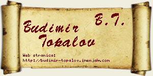 Budimir Topalov vizit kartica